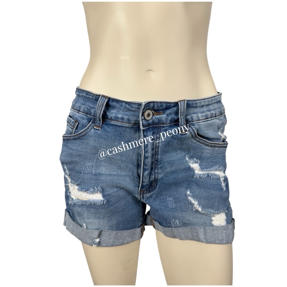 KanCan Denim Distressed Jean Shorts‎